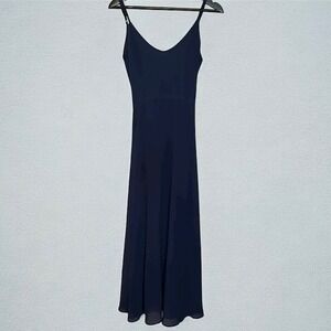 True Decadence Maxi‎ Dress Women Size 6 Navy Blue Evening Event Formal Prom Gown